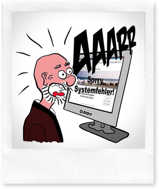 Bodhidharma sitzt vorm Computer
